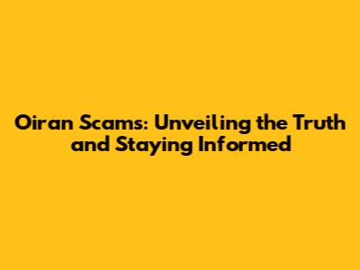 Oiran Scams: Unveiling the Truth and Staying Informed