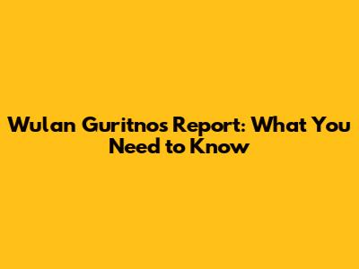 Wulan Guritno's Report: What You Need to Know